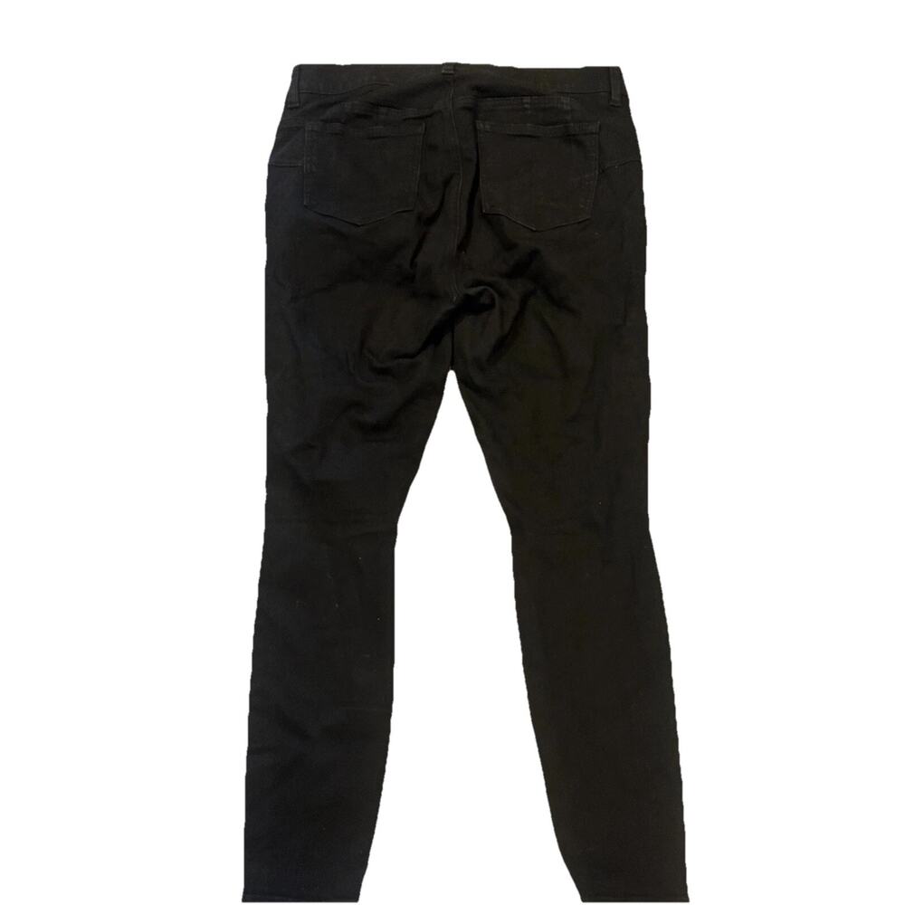 Torrid Premium Skinny Jeans Womens 12 R Black Denim Distressed 5-Pocket Design - Picture 4 of 5